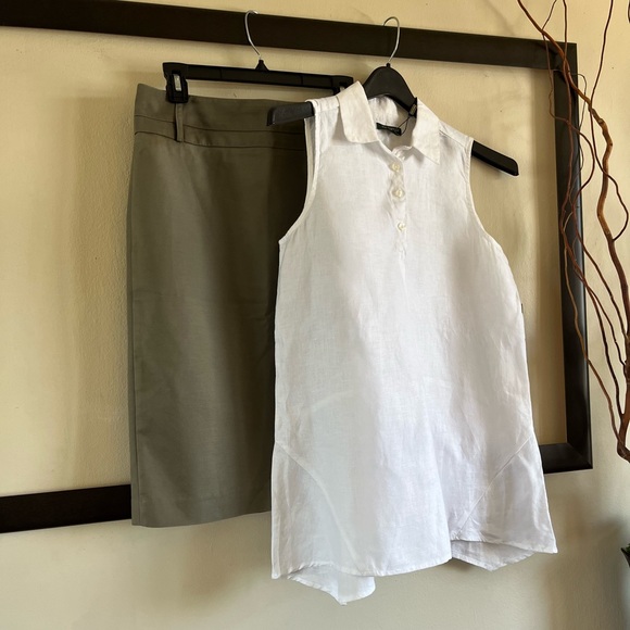 Sandro Studio sage green pencil skirt - Picture 8 of 9